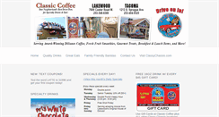 Desktop Screenshot of classiccoffee.biz